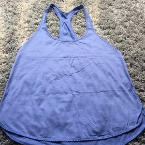Women's Blue Racerback Tank Top